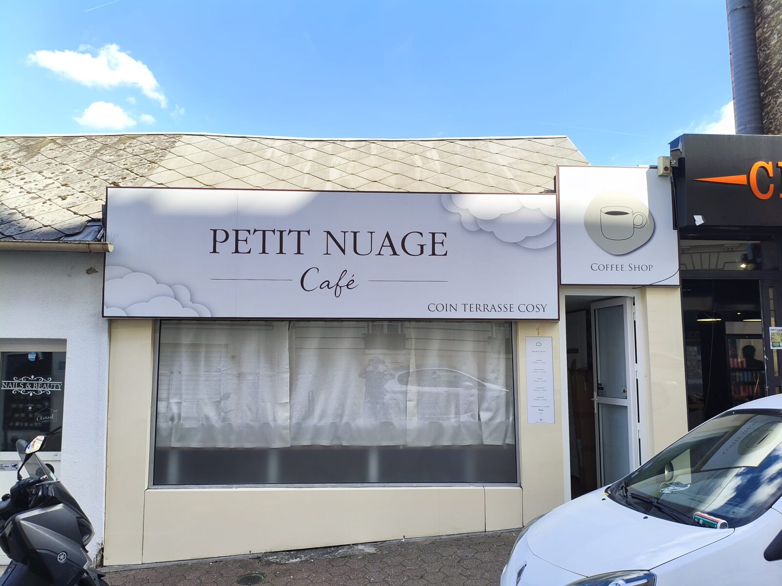 Enseigne façade café DPS